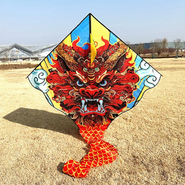 潍坊新款龙风筝儿童成人大型巨型高档中国龙微风易飞龙形龙年风筝
