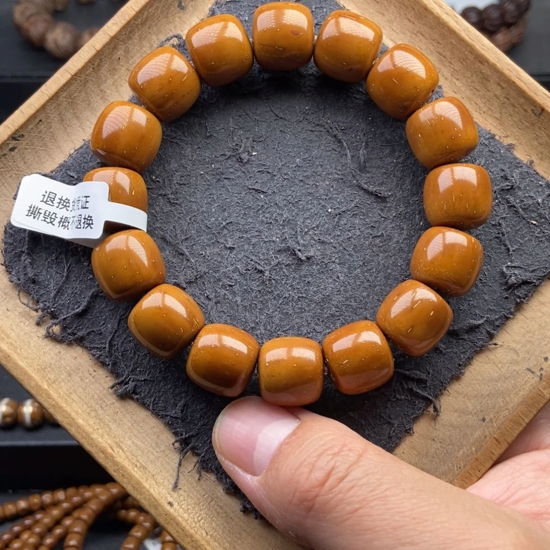 紫金鼠手串14+mm天花板纯手工黄金甲