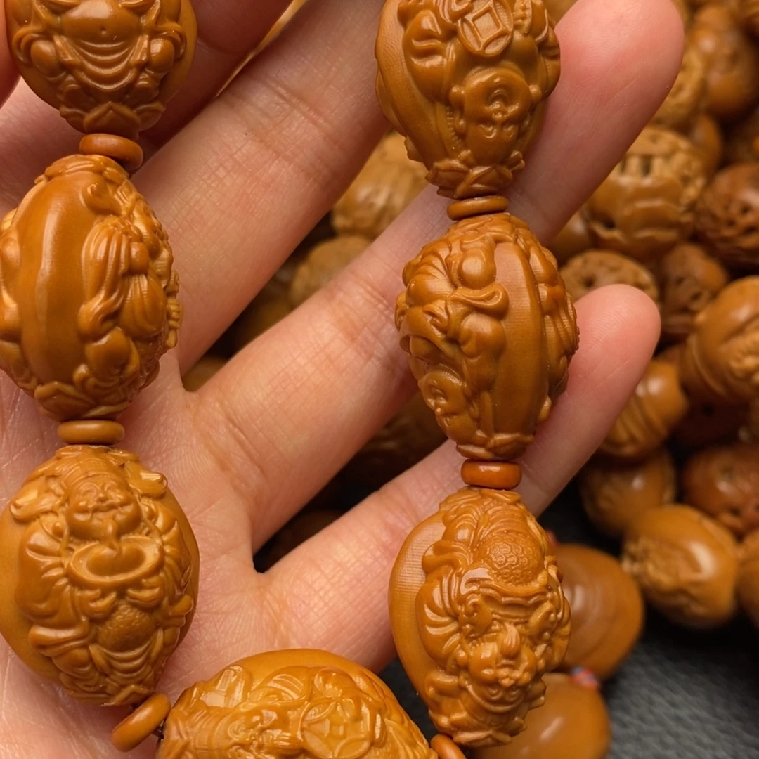 橄榄核手串双面财迷1.9