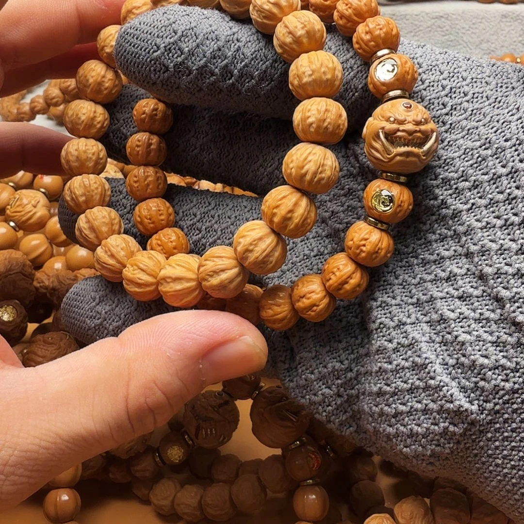 猴头核桃手串京八加恶僧加龙头