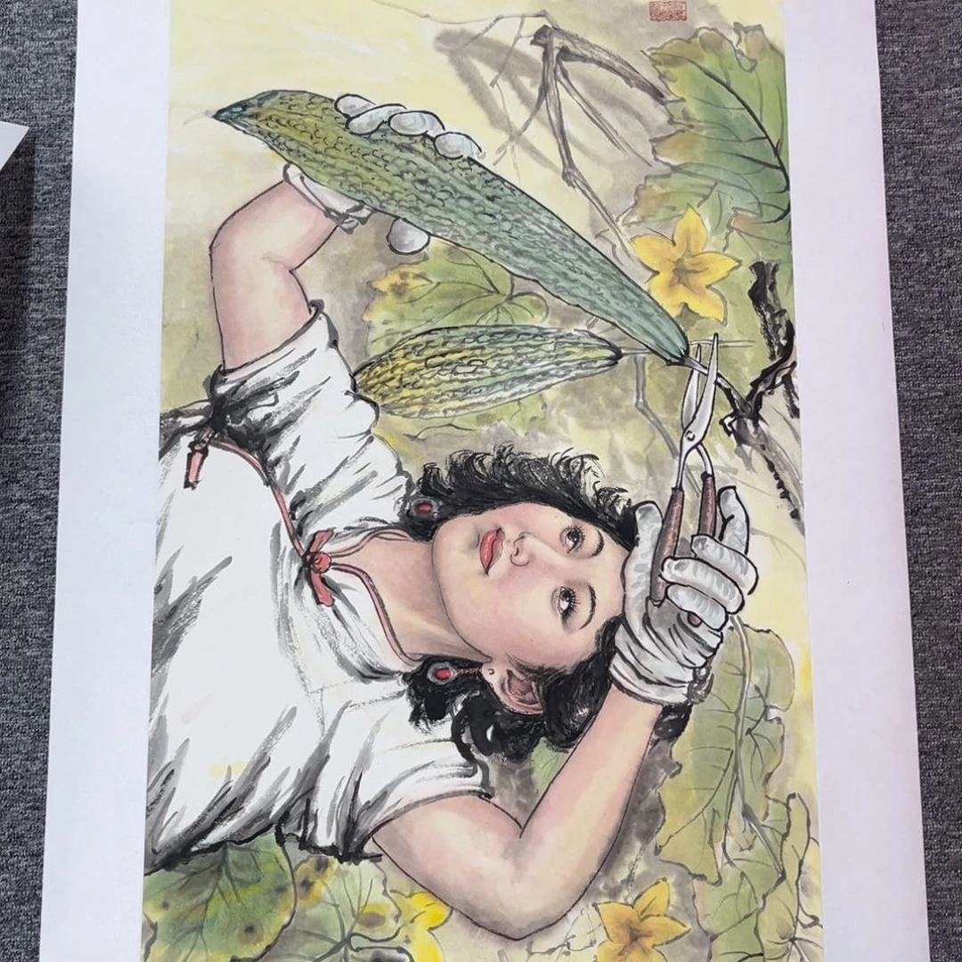 国画绘画作品多次参加全国美展