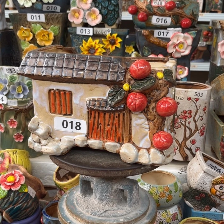 紫砂花盆粗陶材质多肉花盆