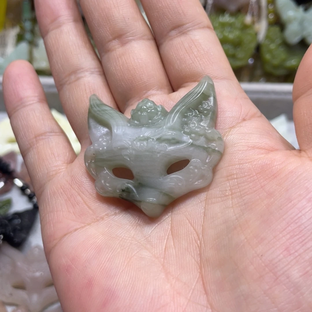 【闪购商品】岫玉颈饰未镶嵌楠*桠8吊坠