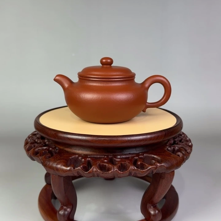 朱泥茶壶仿古190 cc全手工制作