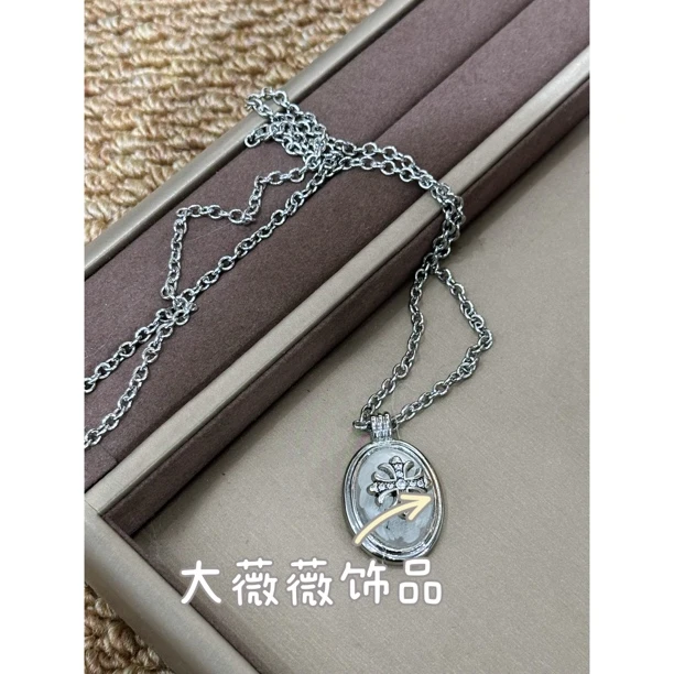 铜合金项链 高级感椭圆形气质项链-67587