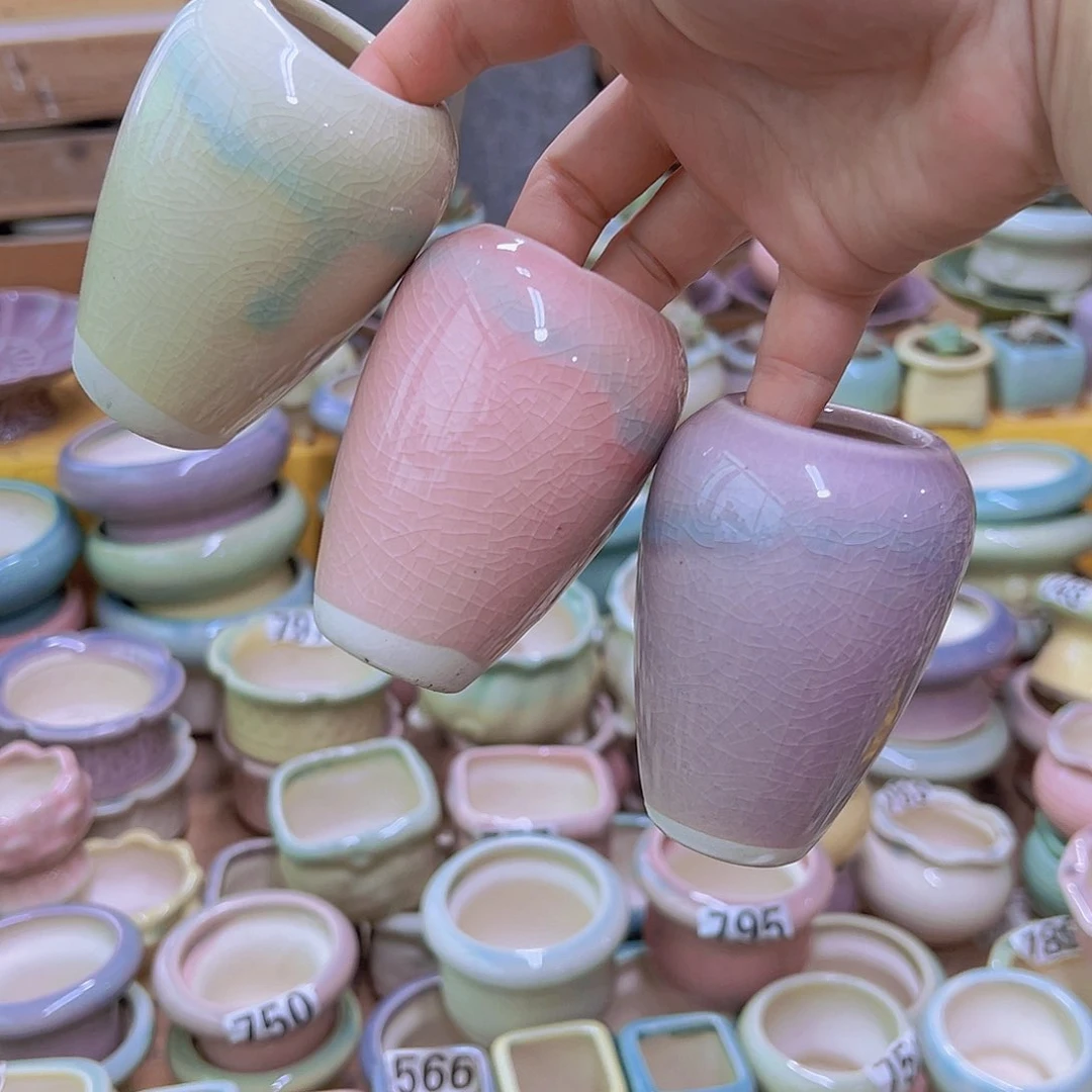 陶瓷花盆当场满12包邮