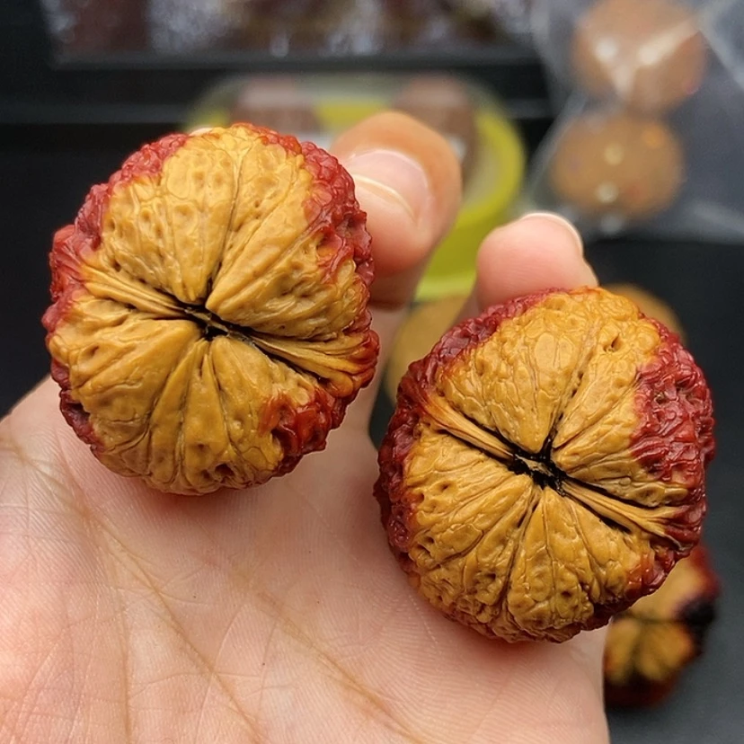 【闪购商品】把件文玩核桃36尺蛇皮球