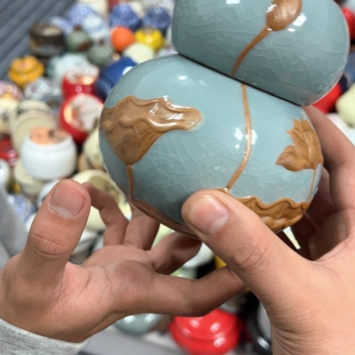 茶叶罐陶瓷家用储物罐轻微瑕疵品介意勿拍