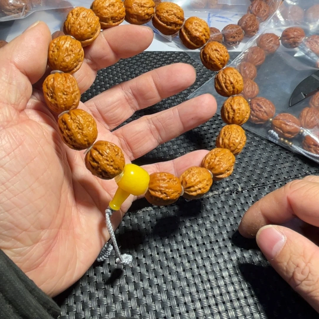 文玩核桃手串麦穗京八棱16