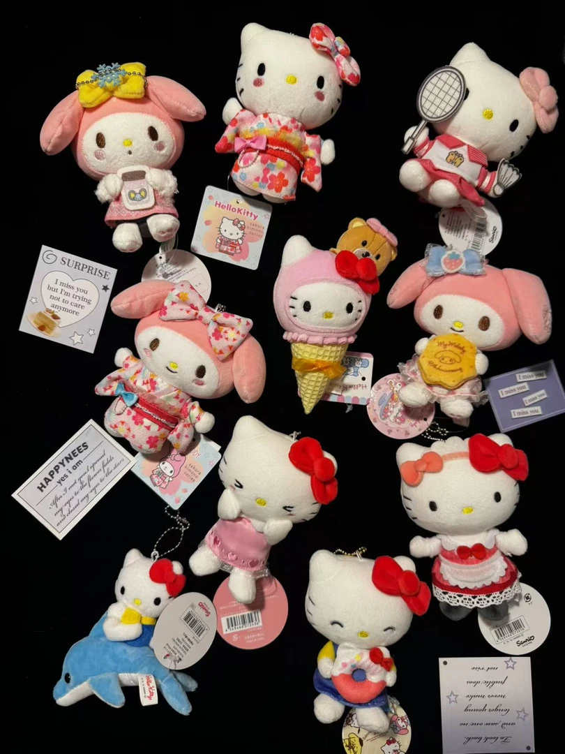 原单款kitty美乐蒂系列挂件合集玩偶