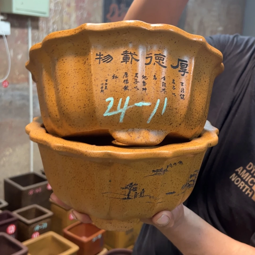 紫砂花盆紫砂花盆