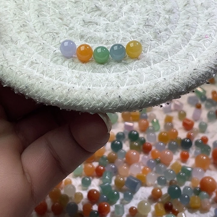 翡翠散珠未镶嵌定制翡翠卡6+