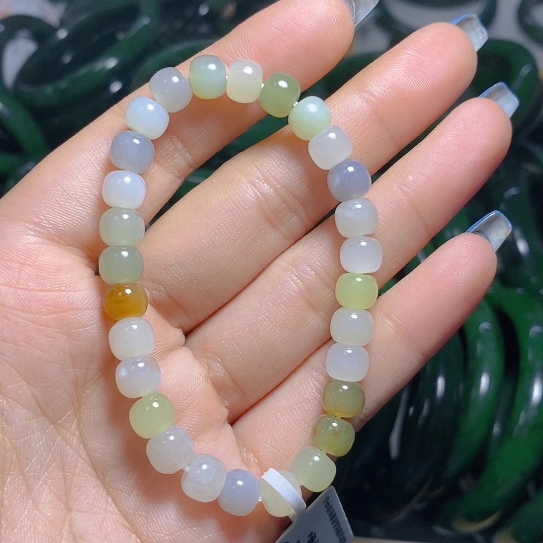 和田玉（碧玉）未镶嵌手链