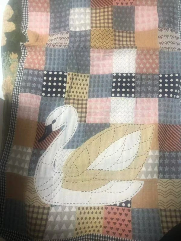 【京かわ会社】纱布棉麻浴巾 大鹅