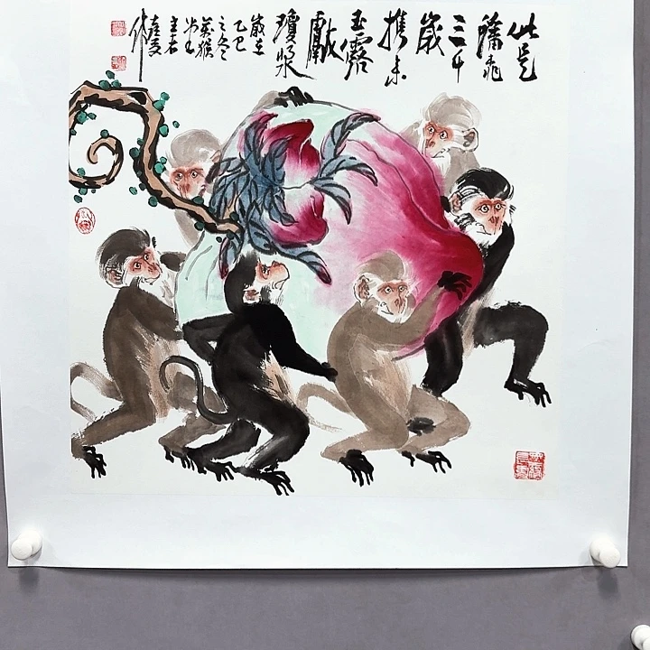 国画亲笔手绘放心去藏