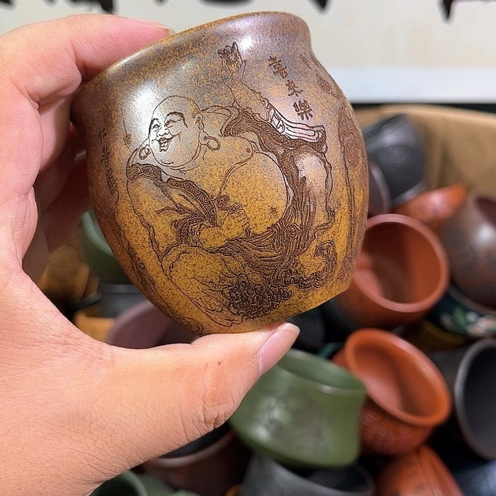 茶杯紫砂全手工紫砂主人杯