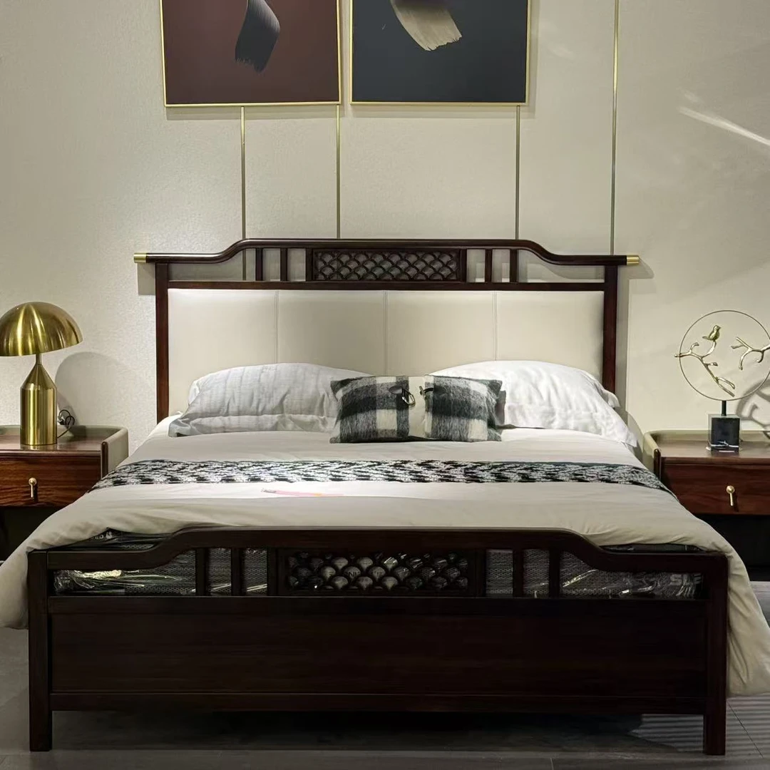 【黑檀木】1623床171*209*112（1.5米）