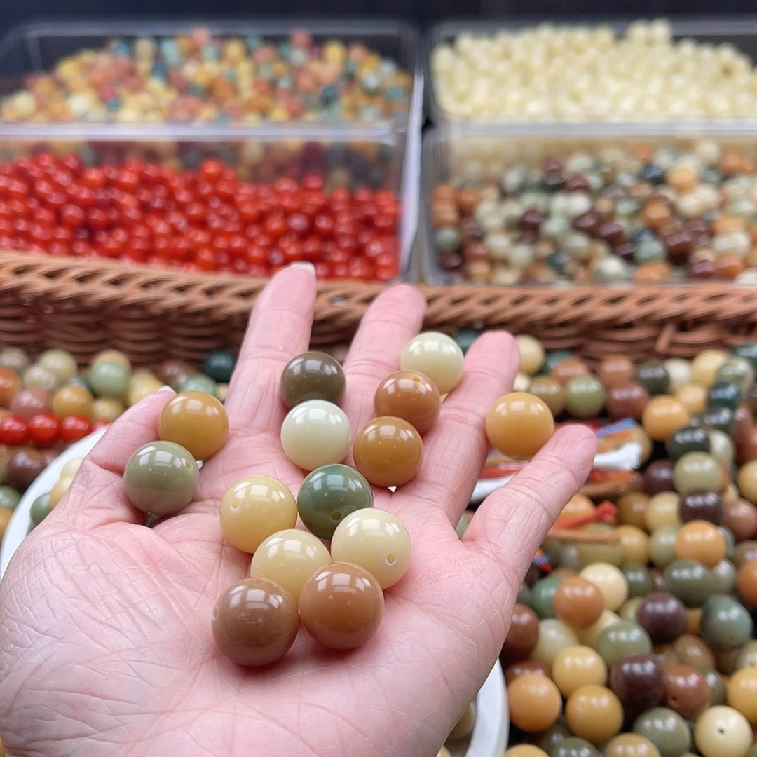 白玉菩提吊坠Q/14.75mm/50+50颗