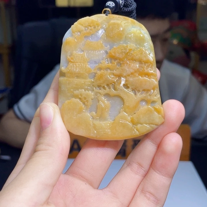 翡翠未镶嵌吊坠(不含链)X58