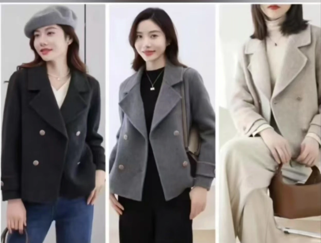 妮尚生活馆 源头工厂 轻奢时尚大气 2408短款 大衣