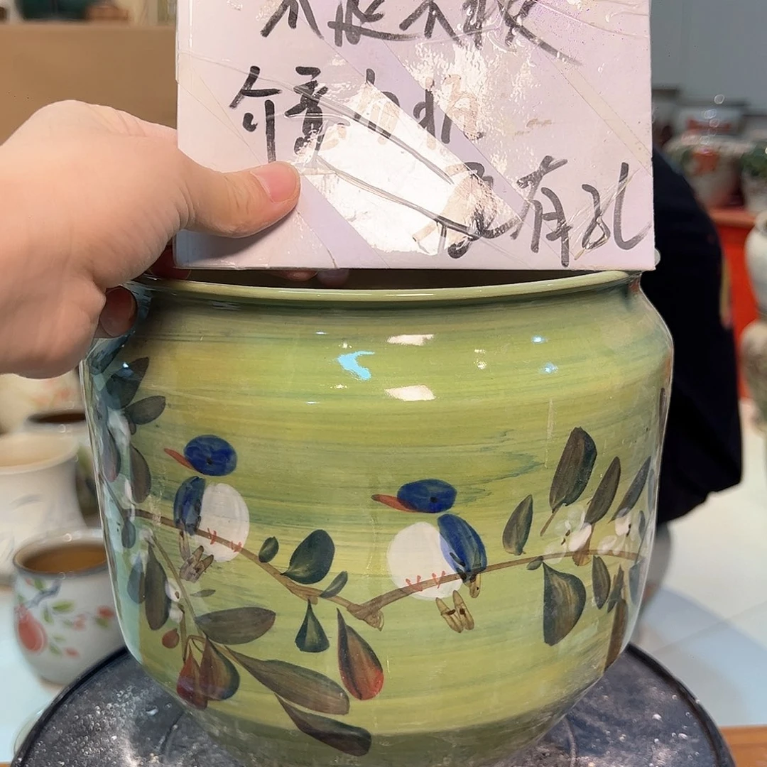 景德镇陶瓷花盆瑕品123