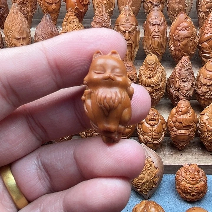 橄榄核吊坠17狐狸