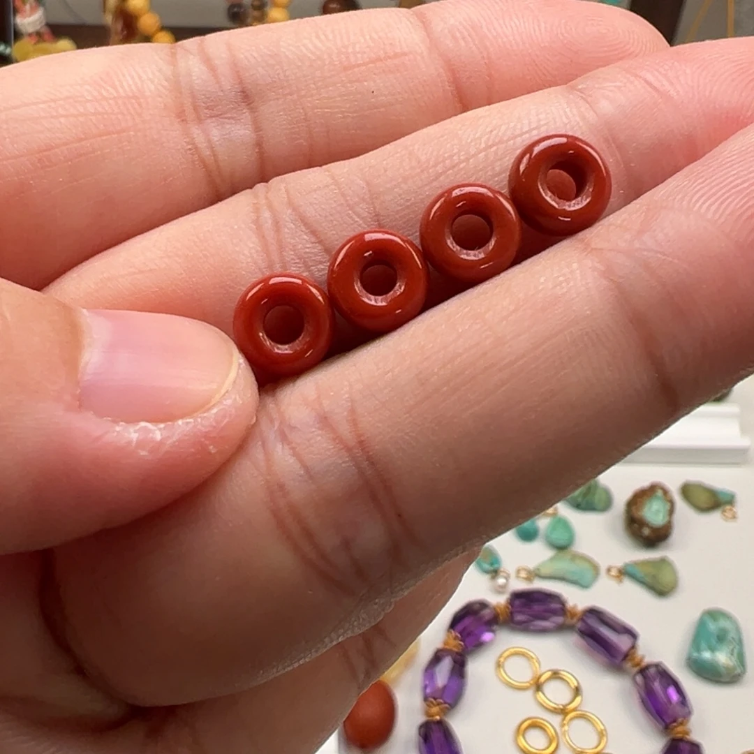 南红玛瑙未镶嵌颈饰卡7+