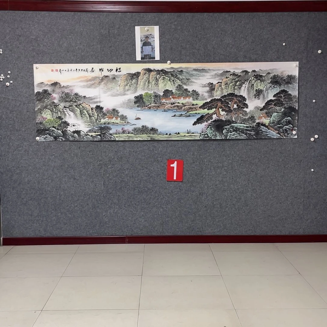 国画王*飞八尺对开画芯