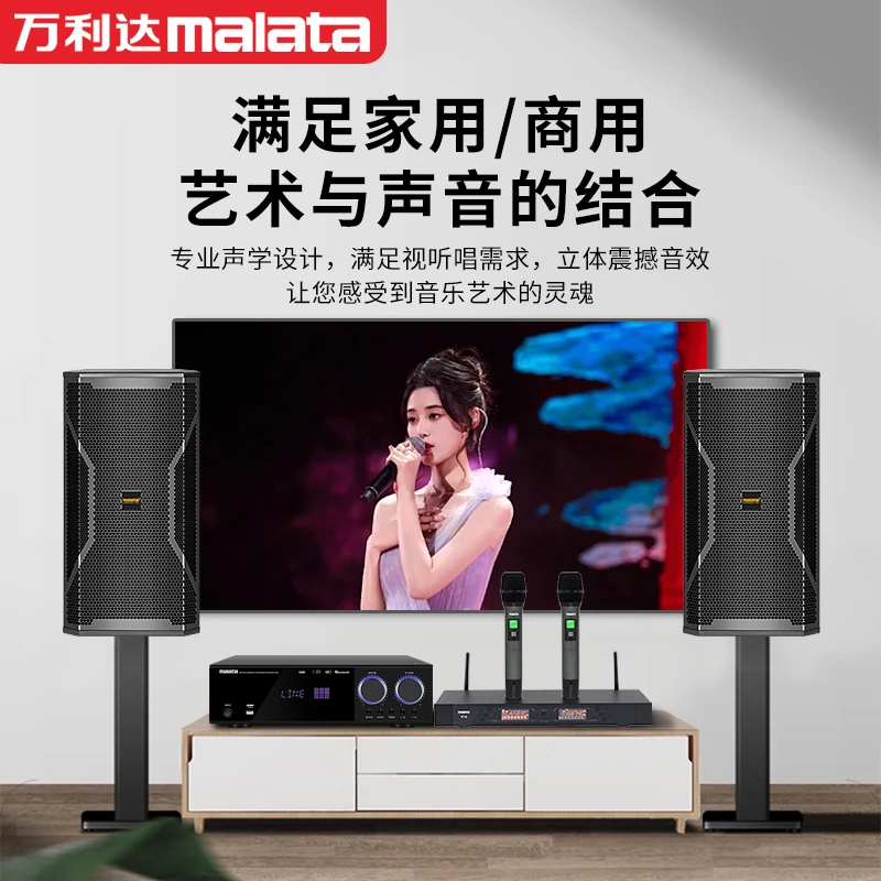 万利达家庭KTV音响套装专业会议室卡拉ok舞台演出大功率蓝牙音箱