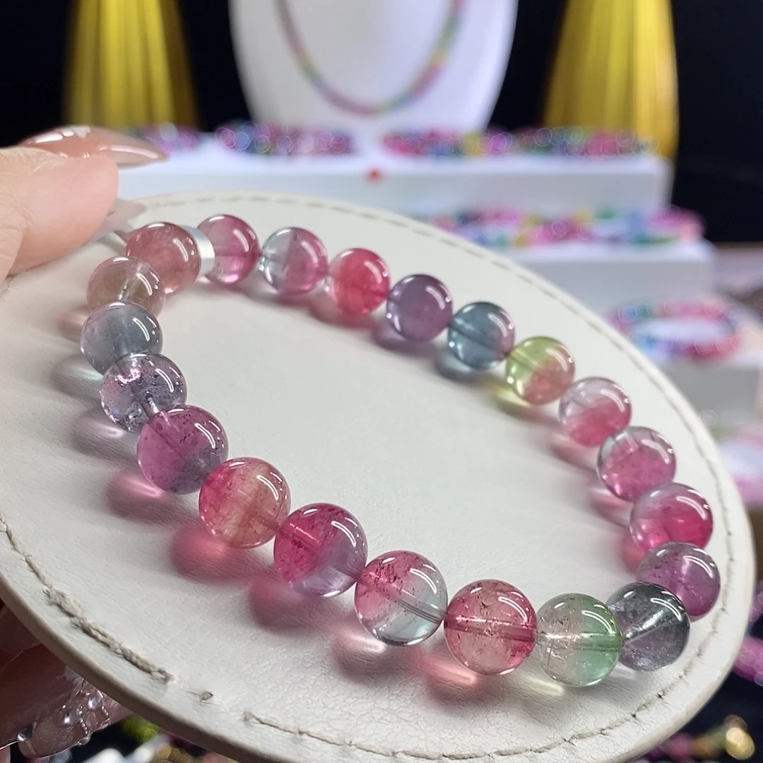 未镶嵌手链碧玺西瓜