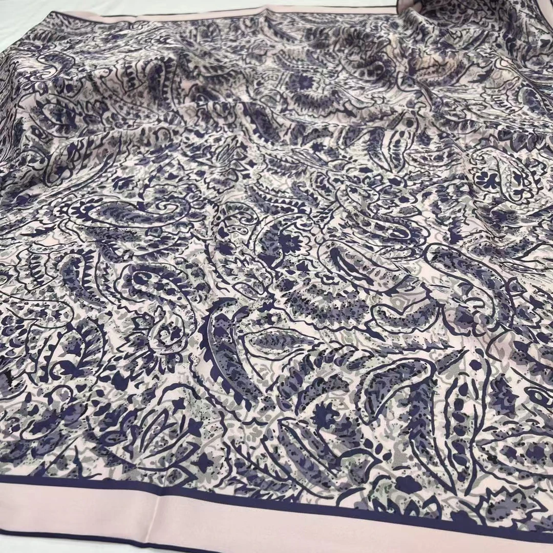 110 6d双乔方巾-清泉石上 105cm丝巾