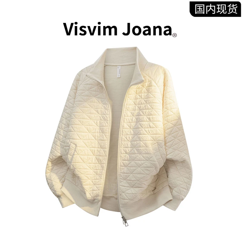 【品牌现货撤柜】VISVIM JOANA秋季包包格提花开衫卫衣大码外套男士