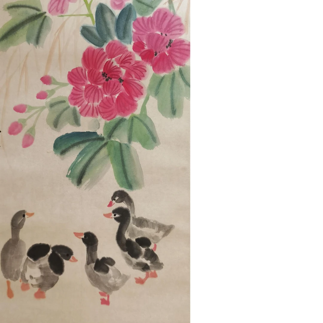 【辽拍】V250709-2-701《鸭子》（2.9平尺）纸本镜片 yy29w