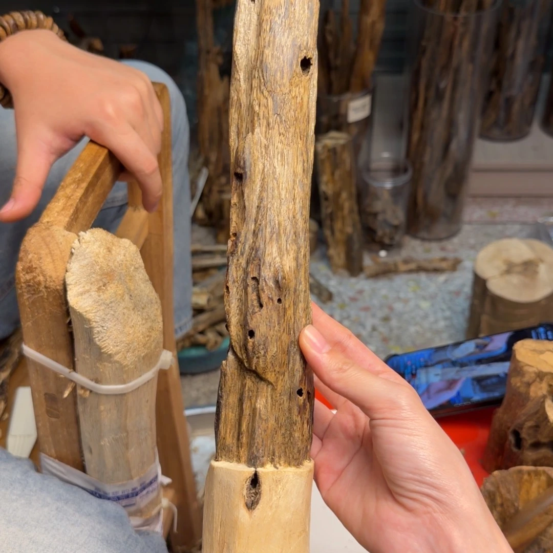 沉香沉香碎屑乌身块料143克