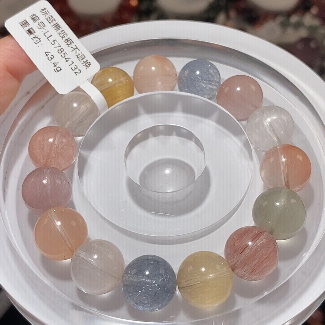 水晶手链未镶嵌F多宝12.8