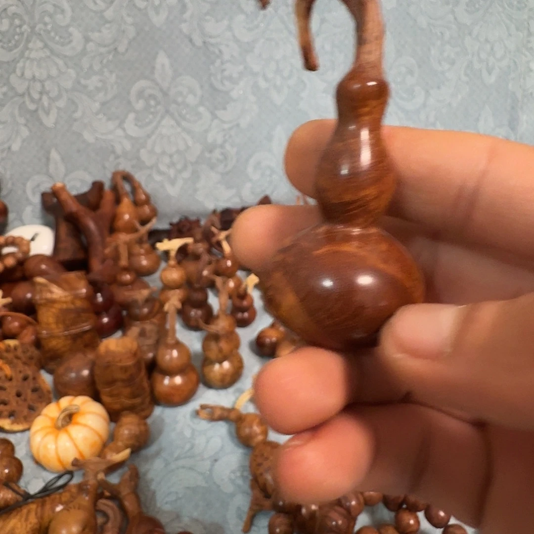 渴***望木麻梨疙瘩手工雕刻葫芦
