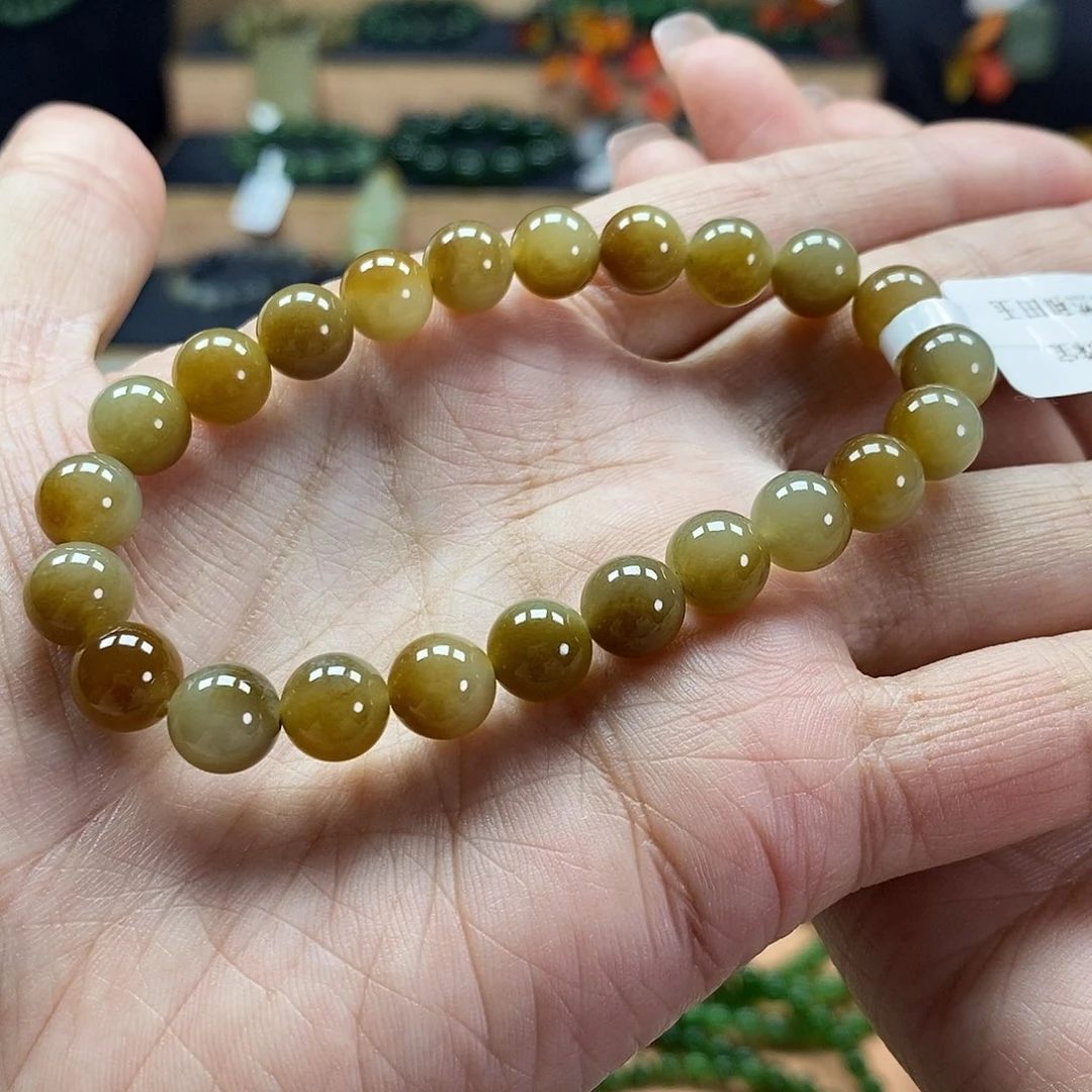 颈饰未镶嵌和田玉（糖玉）8mm