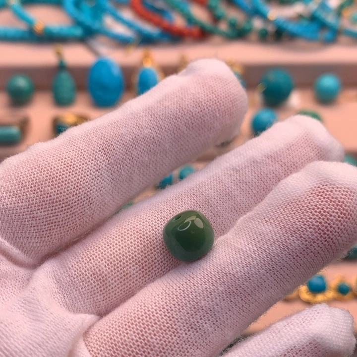 绿松石未镶嵌湖北天然原矿绿松石9.6