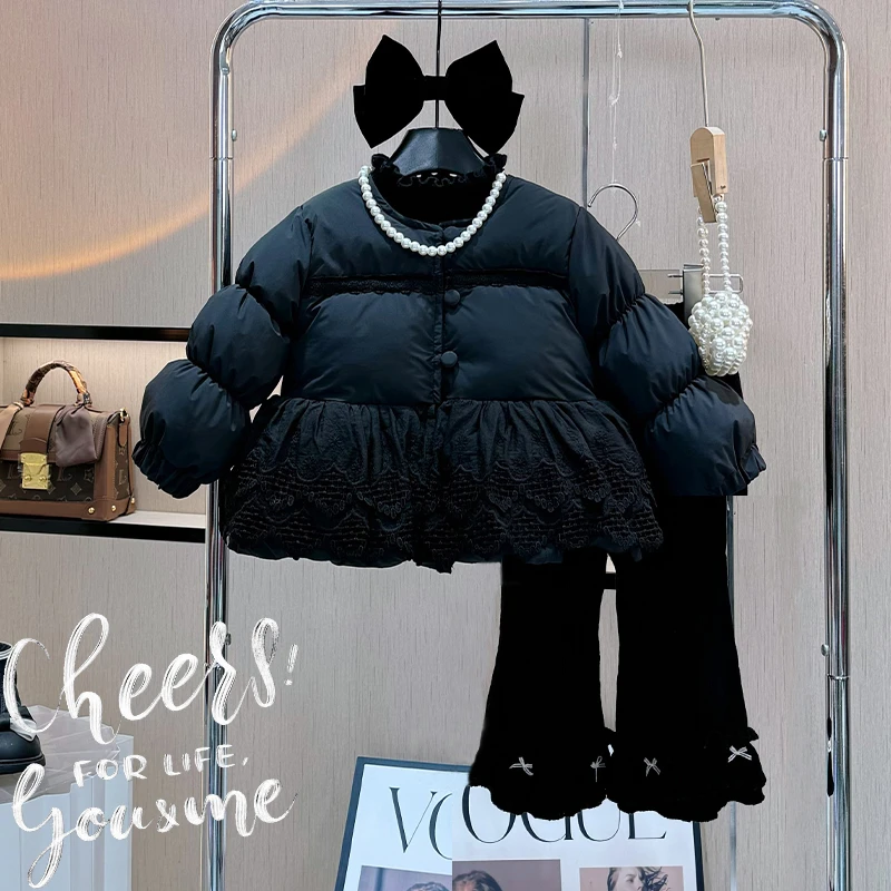 【现货】女童冬装棉服外套新冬季加厚洋气小女孩韩版儿童时尚棉衣