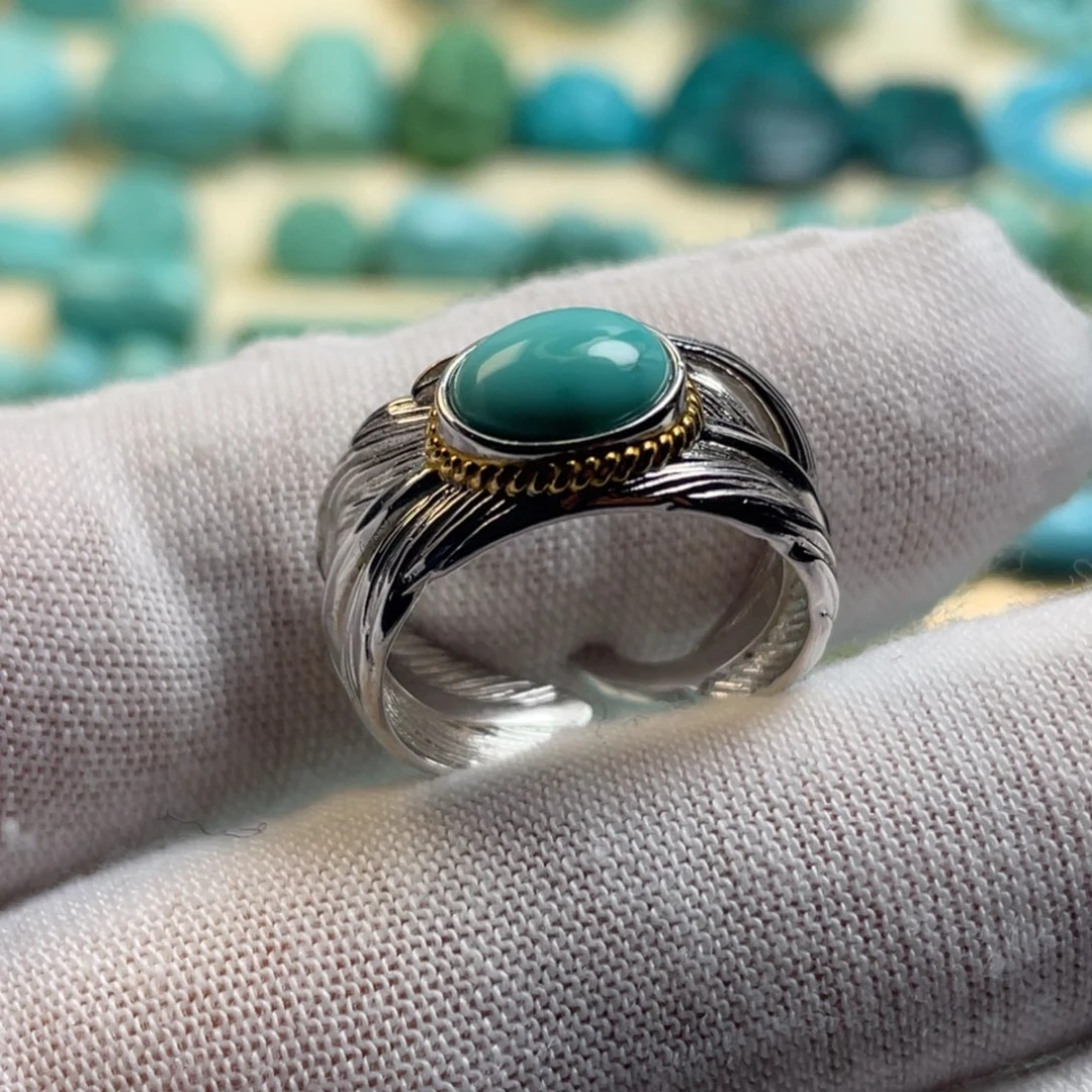 绿松石银S925镶嵌颈饰