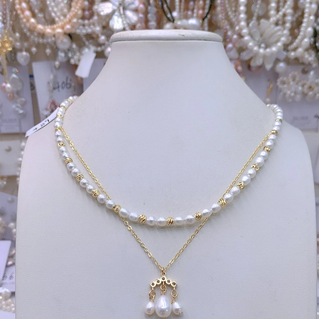 银S925镶嵌淡水珍珠耳饰