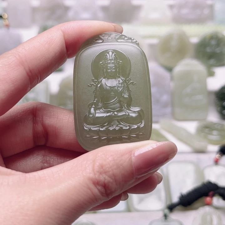 和田玉未镶嵌颈饰