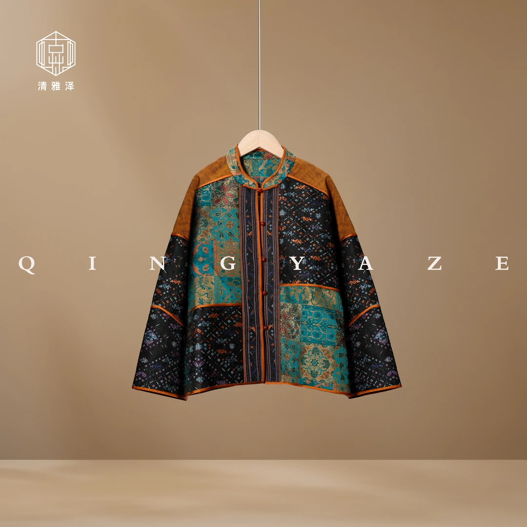 黔·苗绣纳福！重工刺绣香云纱新中式外套！GZ5641