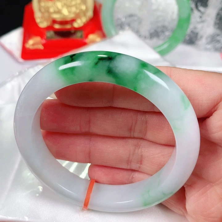 未镶嵌手镯翡翠范*范   编号1084 正圈53-54