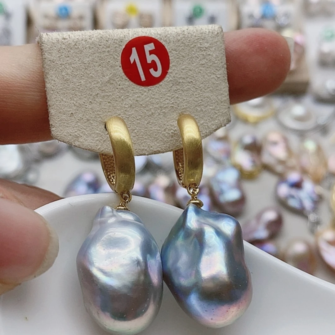 【闪购商品】淡水珍珠耳饰银S925镶嵌