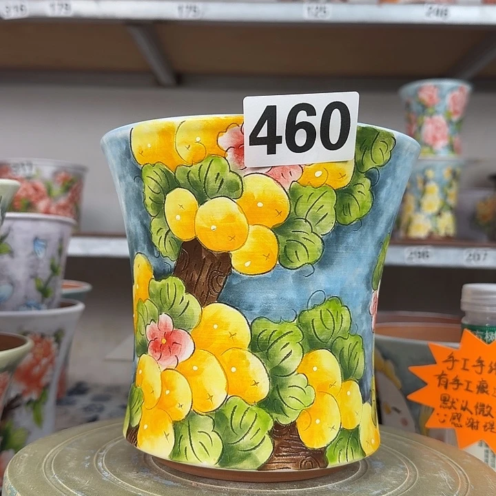 景德镇手绘多肉花盆