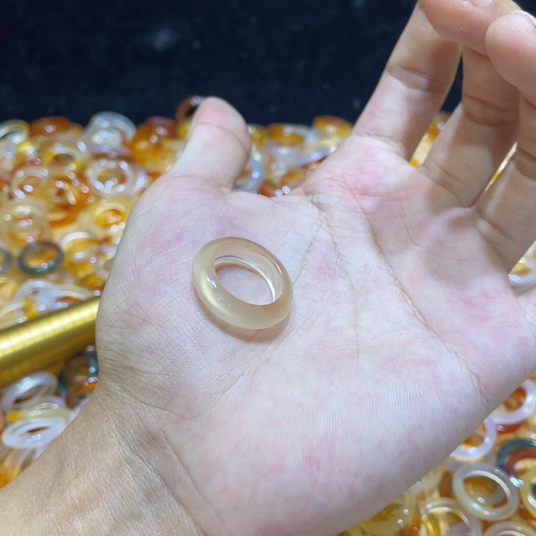 玛瑙/玉髓合金戒指28号港15 默认瑕疵