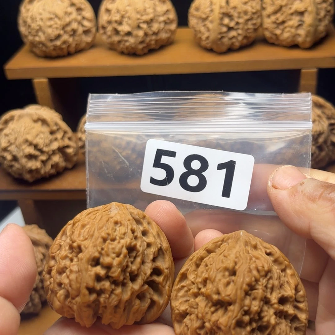 吊坠文玩核桃三角将43