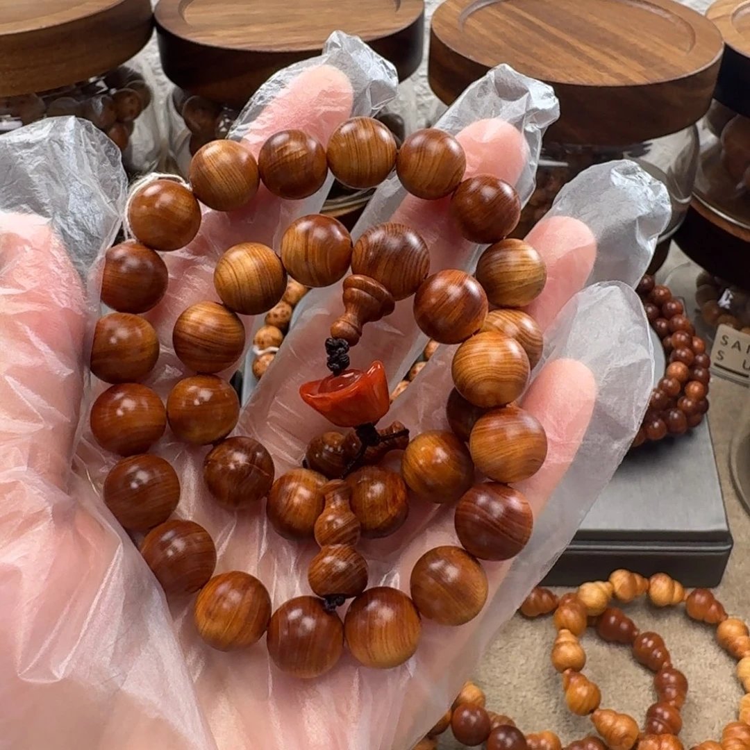 手串/手链柏木（崖柏）1.2黑油闪电手持