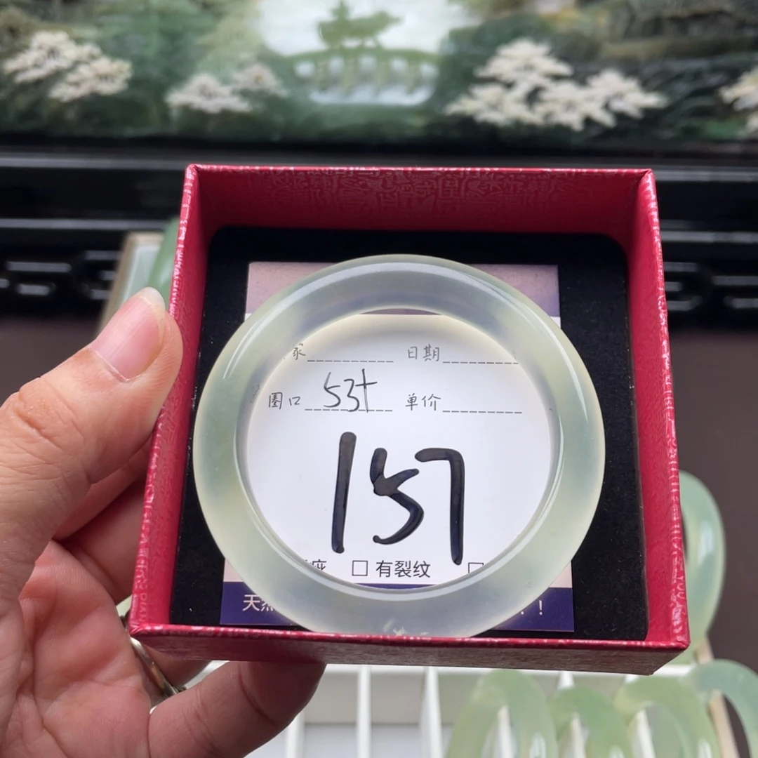 未镶嵌岫玉手镯手镯